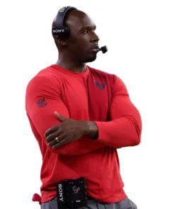 DeMeco Ryans Texans Sideline Long-Sleeve T-Shirt For Unisex
