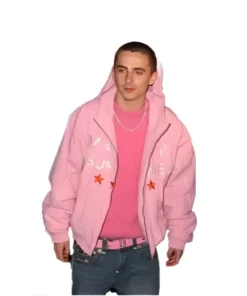 Timothée Chalamet Marty Supreme Pink Jacket
